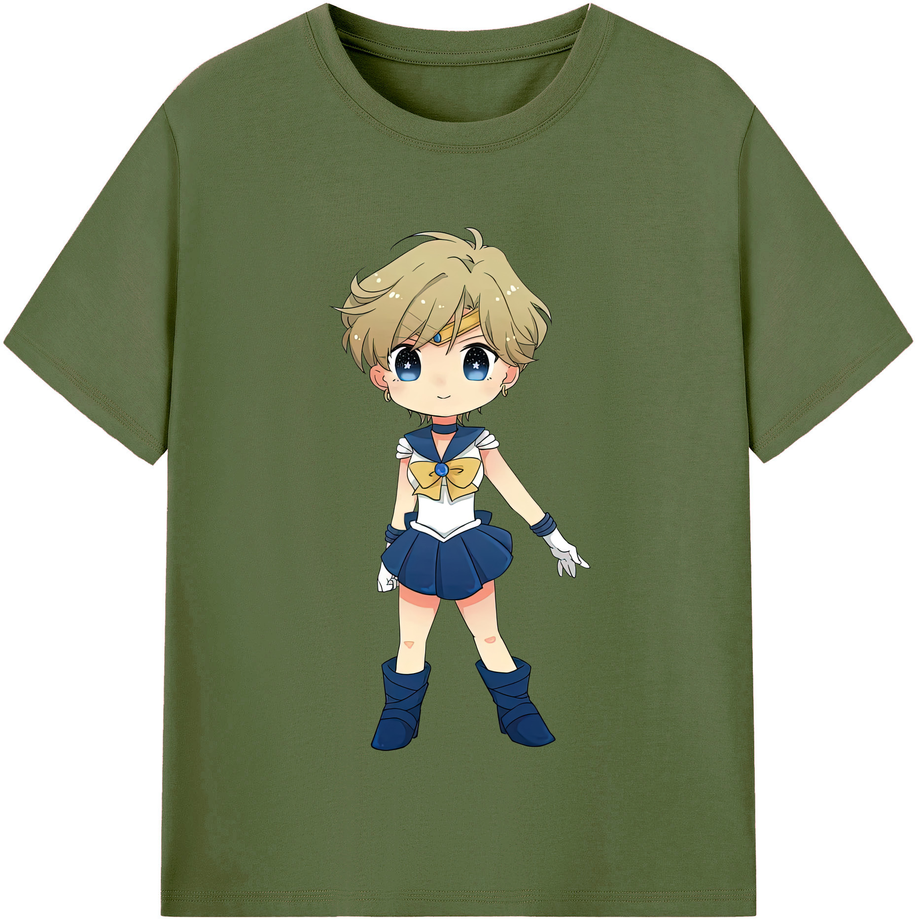 （画像用） 美少女戦士セーラームーン 天王はるか Sailor Moon Tenoh Haruka 綿100％半袖Tシャツ（フロントプリント）